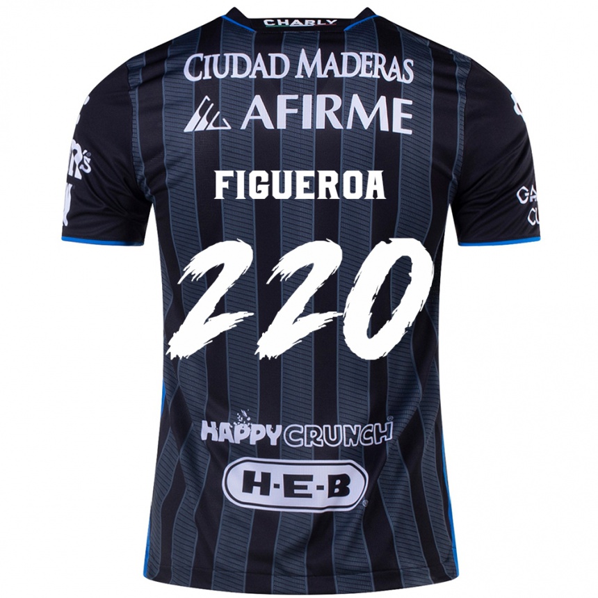 Enfant Football Maillot Christopher Figueroa #220 Blanc Noir Tenues Extérieur 2024/25