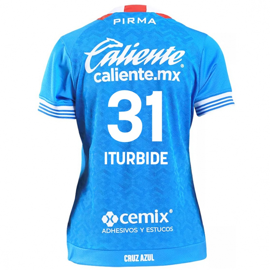 Homme Football Maillot Luis Iturbide #31 Bleu Ciel Tenues Domicile 2024/25