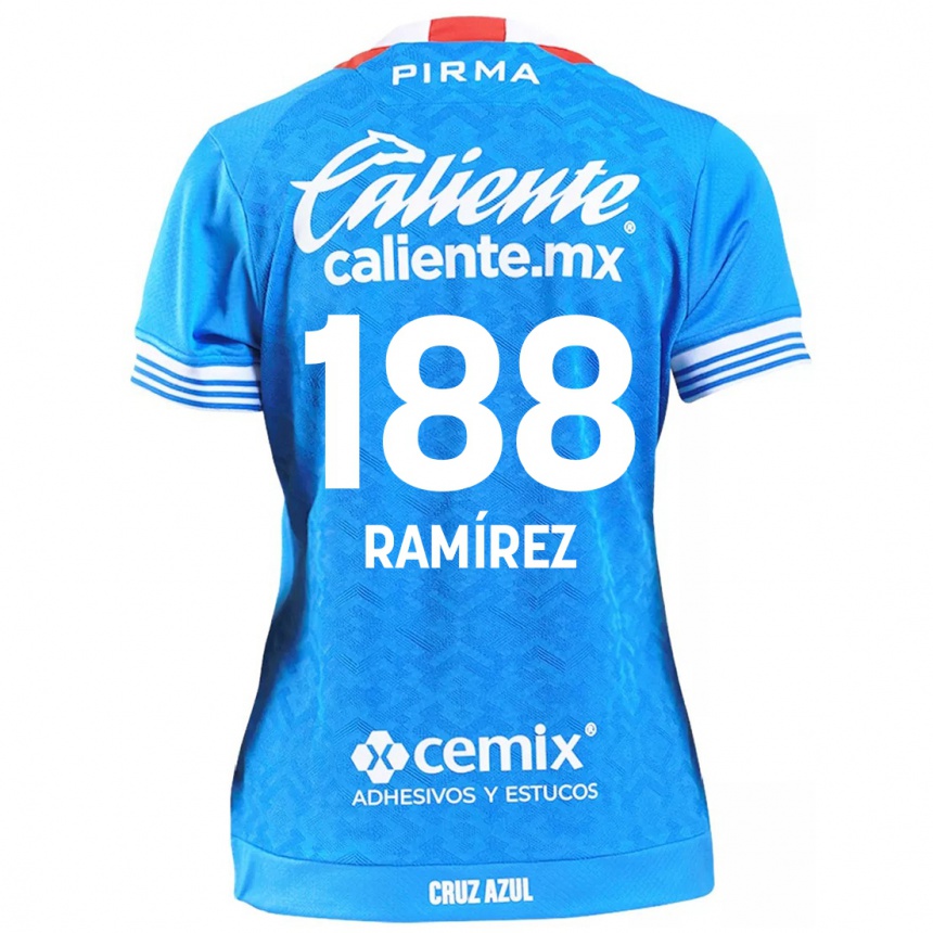 Homme Football Maillot Diego Ramírez #188 Bleu Ciel Tenues Domicile 2024/25