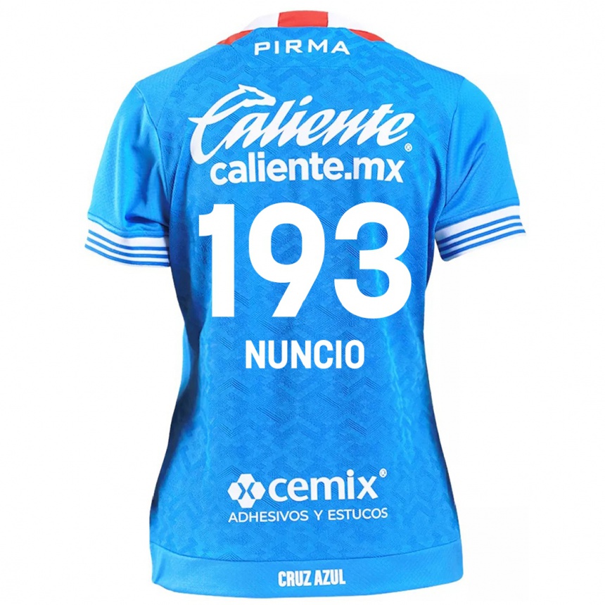 Homme Football Maillot Jorge Nuncio #193 Bleu Ciel Tenues Domicile 2024/25