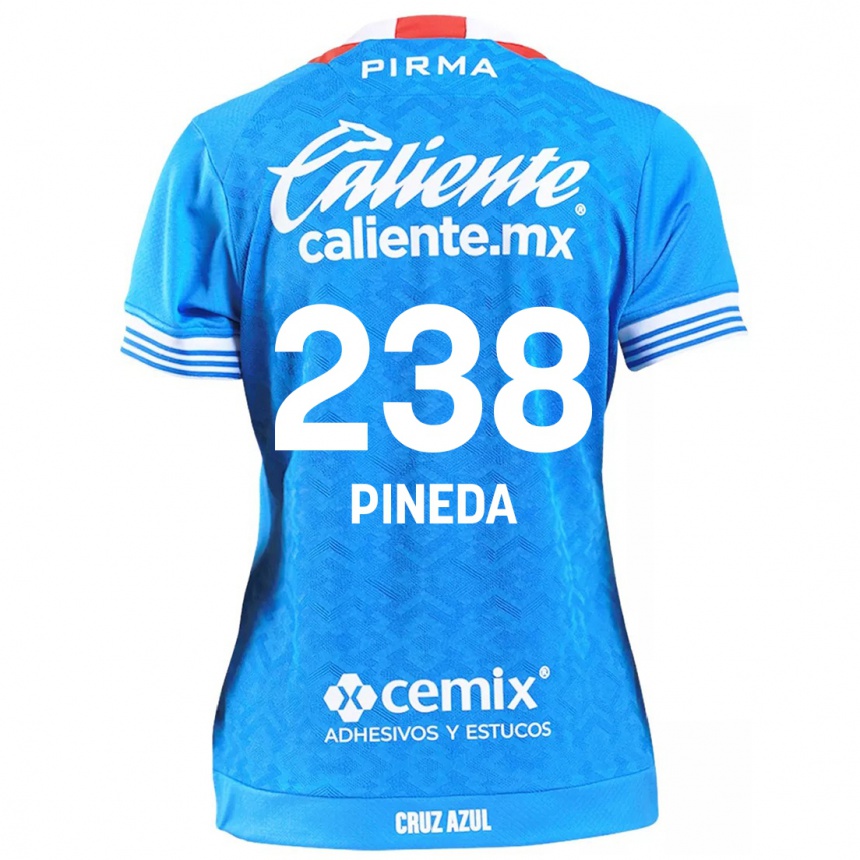 Homme Football Maillot Zadiel Pineda #238 Bleu Ciel Tenues Domicile 2024/25