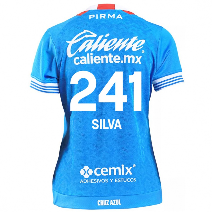 Homme Football Maillot Iván Silva #241 Bleu Ciel Tenues Domicile 2024/25