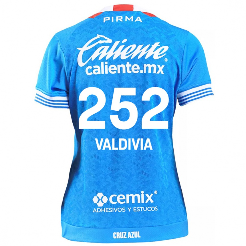 Homme Football Maillot Christian Valdivia #252 Bleu Ciel Tenues Domicile 2024/25