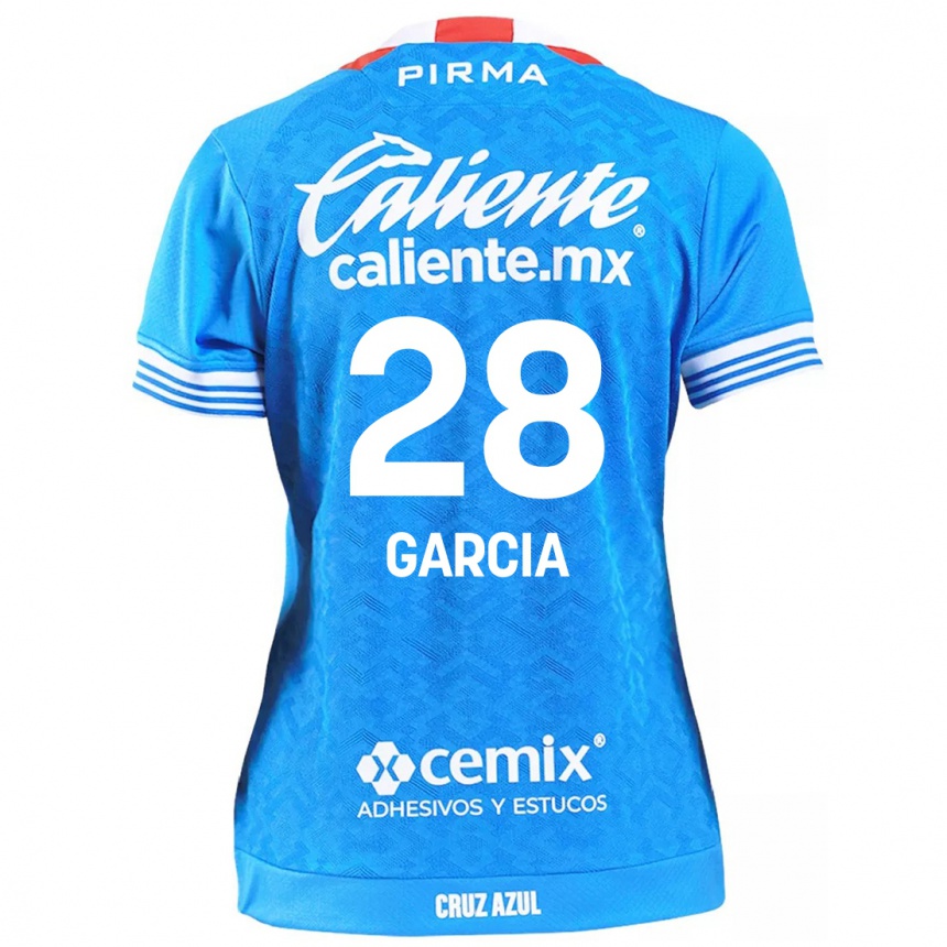 Homme Football Maillot Ana Garcia #28 Bleu Ciel Tenues Domicile 2024/25