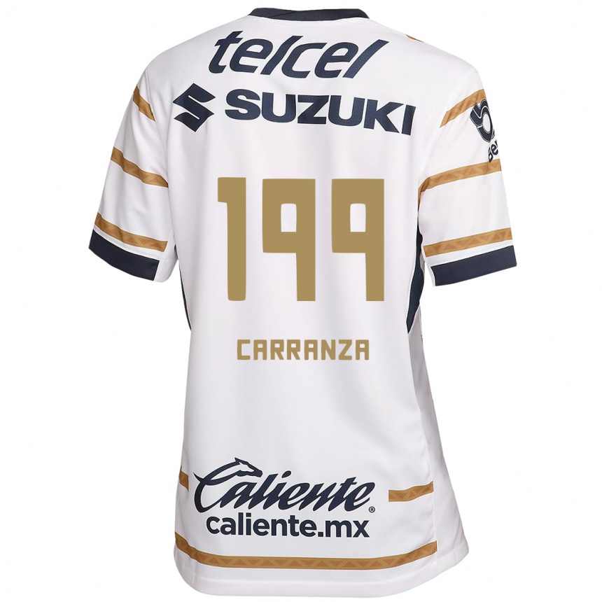 Homme Football Maillot Kléber Carranza #199 Obsidienne Blanche Tenues Domicile 2024/25