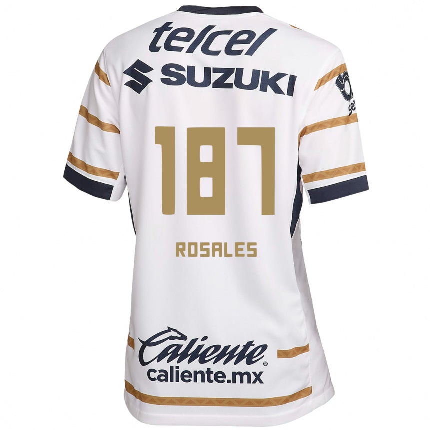 Homme Football Maillot Alonso Rosales #187 Obsidienne Blanche Tenues Domicile 2024/25