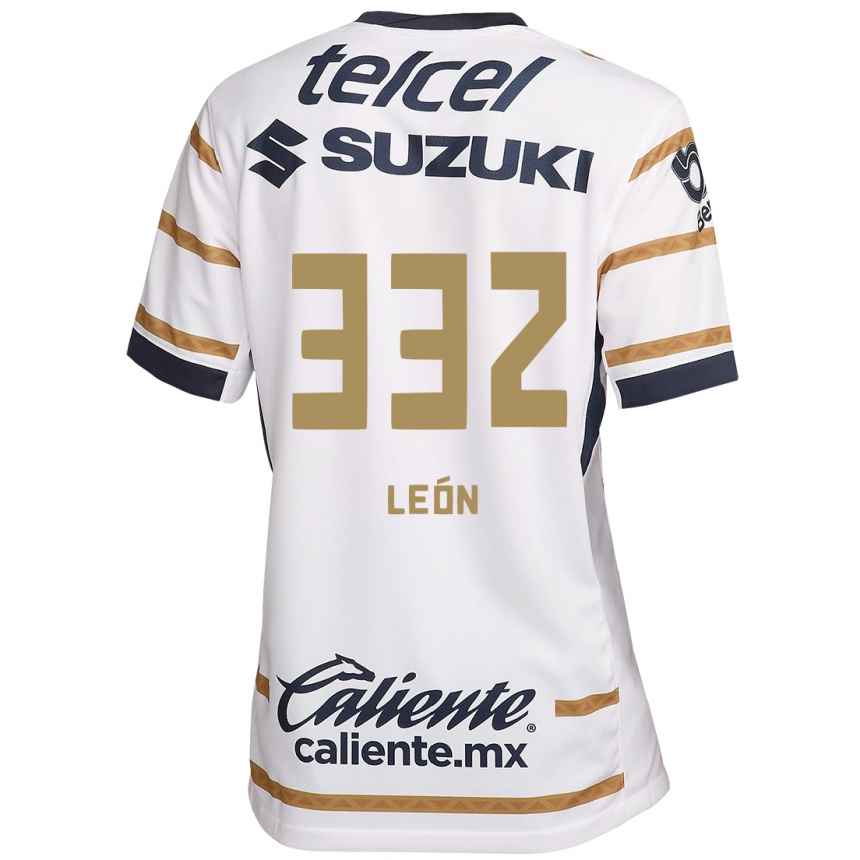 Homme Football Maillot Andryk León #332 Obsidienne Blanche Tenues Domicile 2024/25