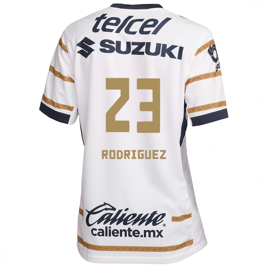 Homme Football Maillot Catherine Rodriguez #23 Obsidienne Blanche Tenues Domicile 2024/25