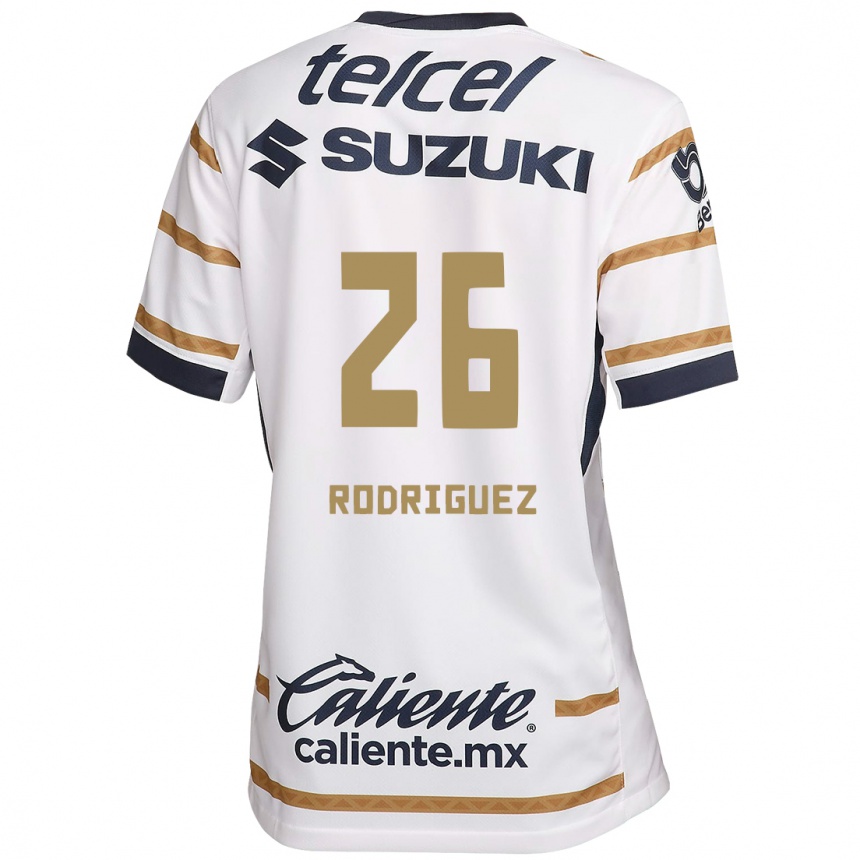 Homme Football Maillot Lucia Rodriguez #26 Obsidienne Blanche Tenues Domicile 2024/25