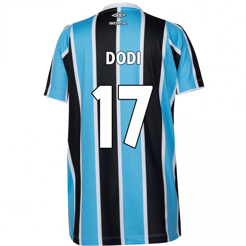 Homme Football Maillot Dodi #17 Bleu Noir Blanc Tenues Domicile 2024/25