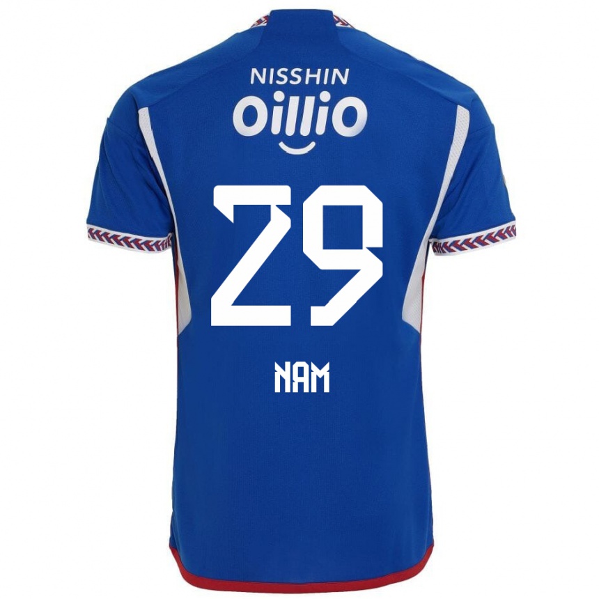 Homme Football Maillot Tae-Hee Nam #29 Bleu Blanc Rouge Tenues Domicile 2024/25