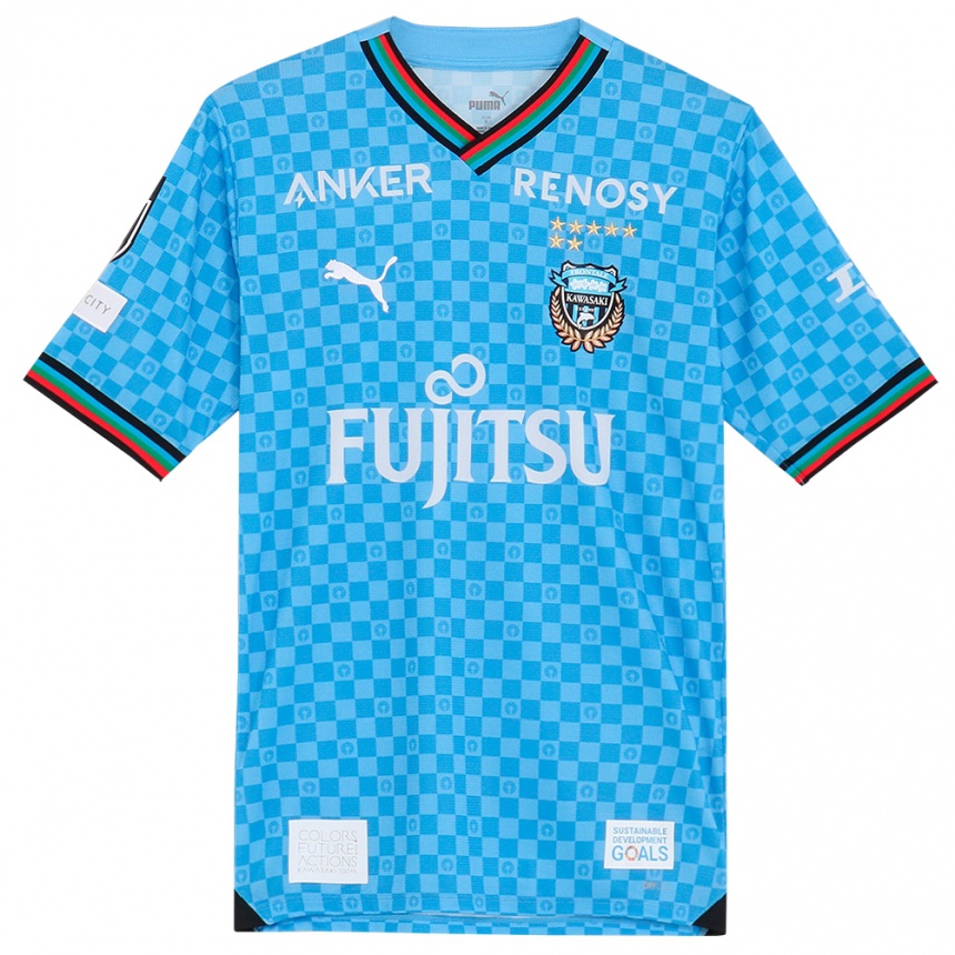 Homme Football Maillot Naoto Kamifukumoto #99 Bleu Azur Tenues Domicile 2024/25