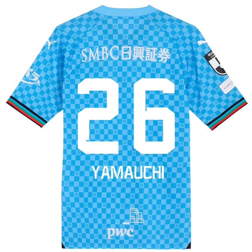 Homme Football Maillot Hinata Yamauchi #26 Bleu Azur Tenues Domicile 2024/25