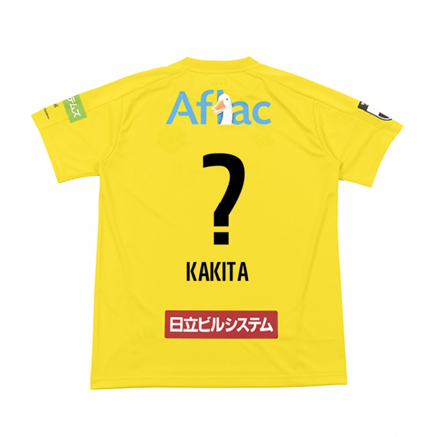 Homme Football Maillot Yuki Kakita #0 Jaune Noir Tenues Domicile 2024/25