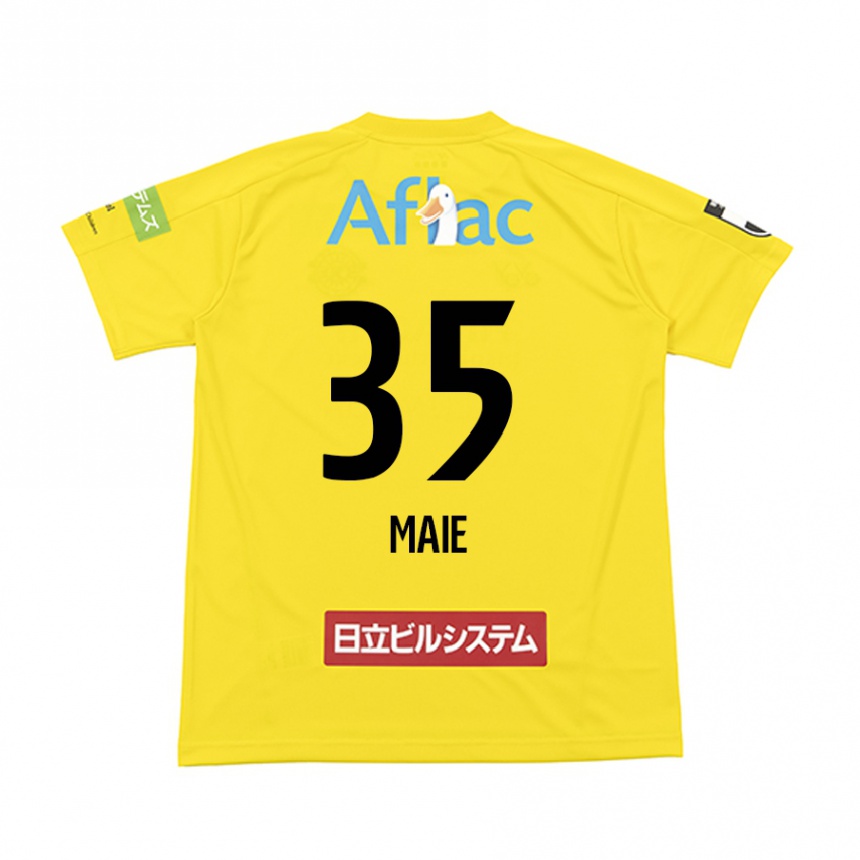 Homme Football Maillot Hidetaka Maie #35 Jaune Noir Tenues Domicile 2024/25