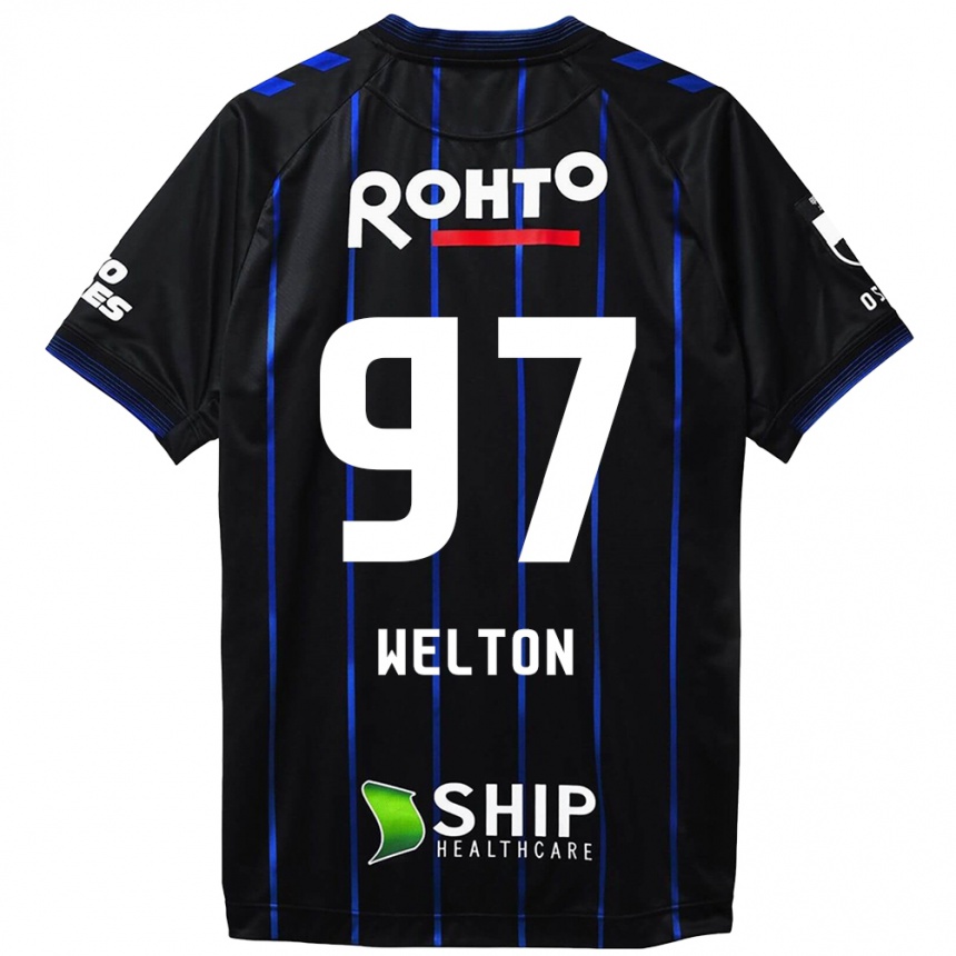 Homme Football Maillot Welton #97 Noir Bleu Tenues Domicile 2024/25