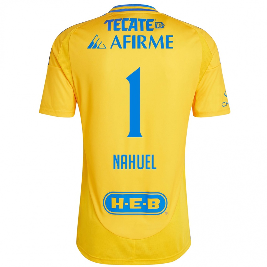 Homme Football Maillot Nahuel Guzman #1 Or Jaune Tenues Domicile 2024/25