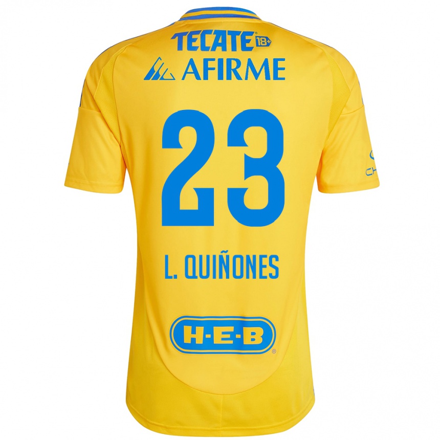 Homme Football Maillot Luis Quinones #23 Or Jaune Tenues Domicile 2024/25