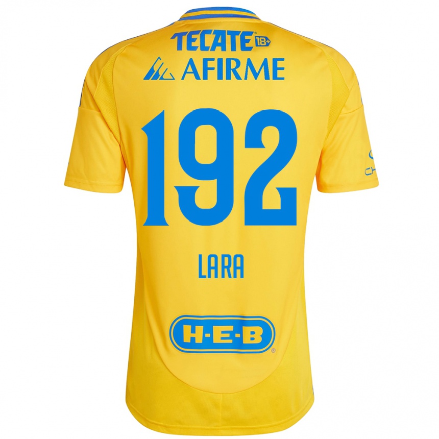 Homme Football Maillot Miguel Lara #192 Or Jaune Tenues Domicile 2024/25