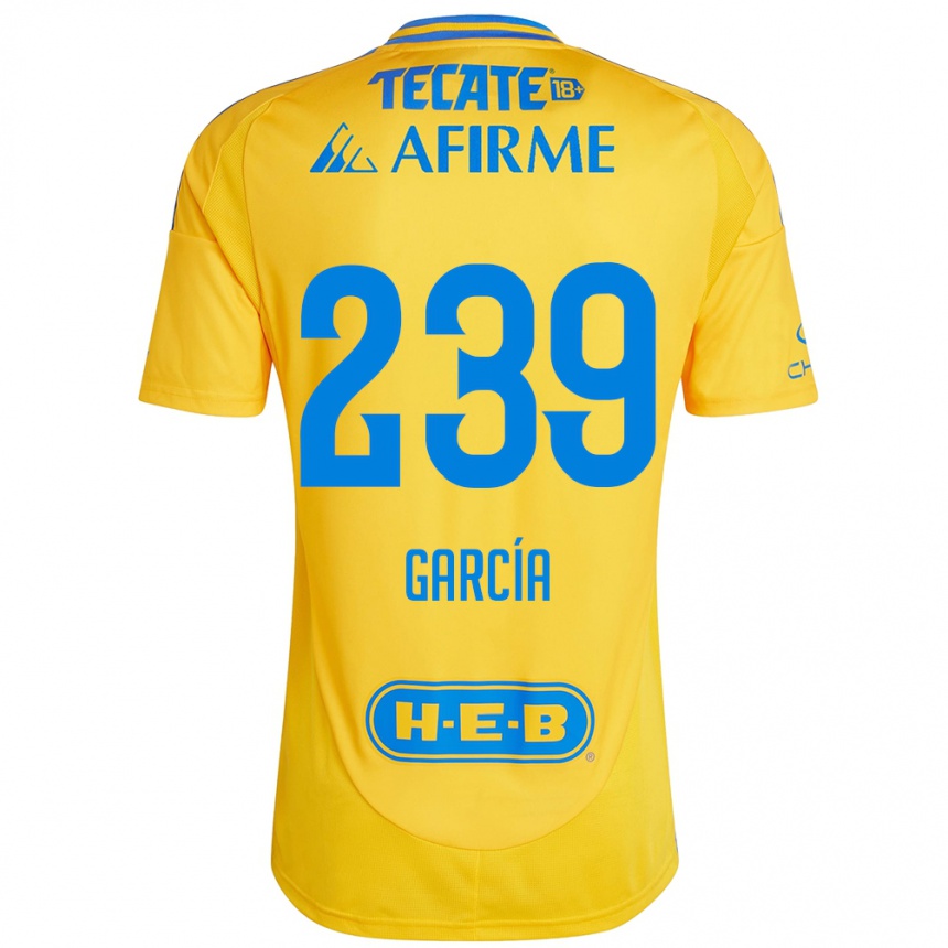 Homme Football Maillot Diego García #239 Or Jaune Tenues Domicile 2024/25