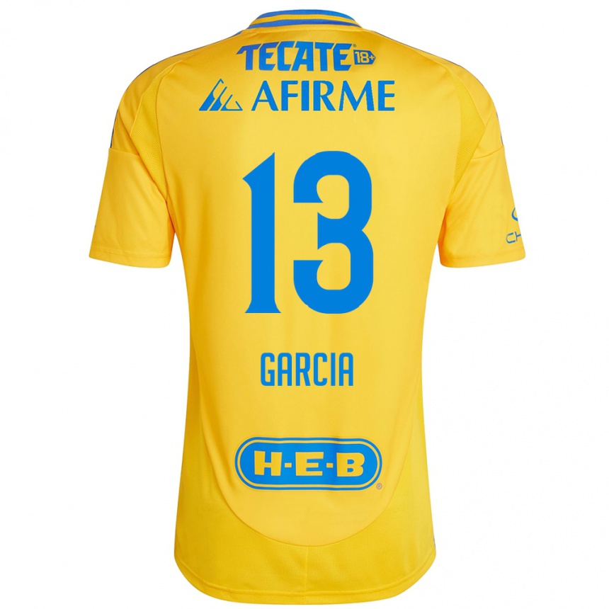 Homme Football Maillot Miriam Garcia #13 Or Jaune Tenues Domicile 2024/25