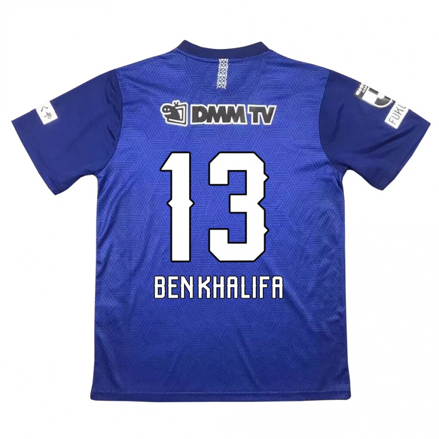 Homme Football Maillot Nassim Ben Khalifa #13 Bleu Foncé Tenues Domicile 2024/25