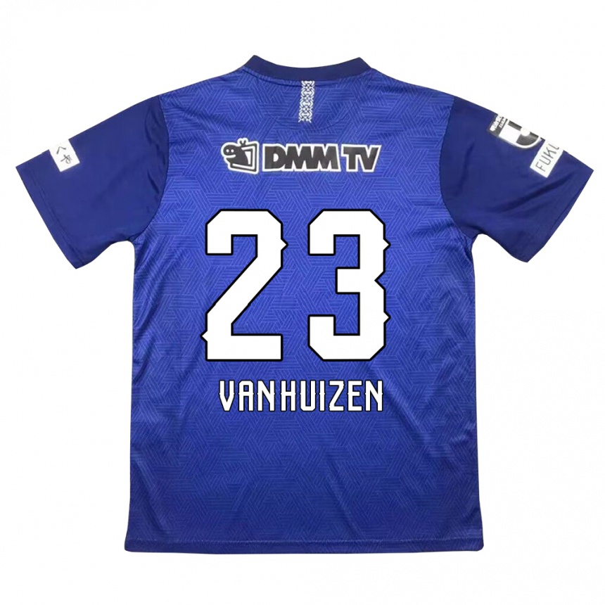 Homme Football Maillot Haruki Christopher Van Huizen #23 Bleu Foncé Tenues Domicile 2024/25