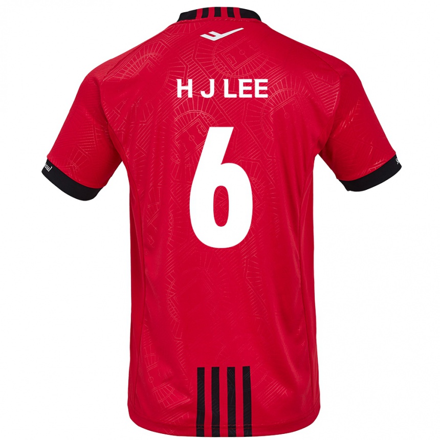 Homme Football Maillot Ju-Hwan Lee #6 Rouge Noir Tenues Domicile 2024/25