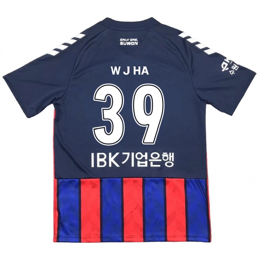 Homme Football Maillot Jung-Woo Ha #39 Bleu Rouge Tenues Domicile 2024/25