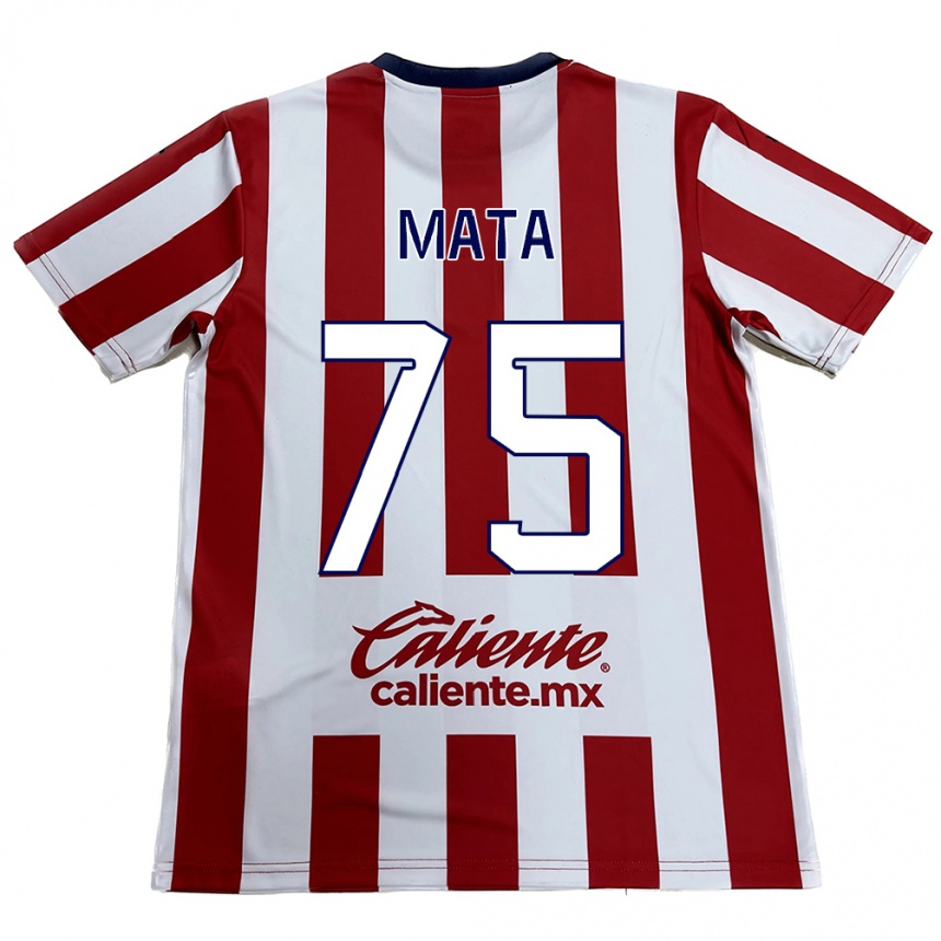 Homme Football Maillot Hugo Mata #75 Rouge Blanc Tenues Domicile 2024/25