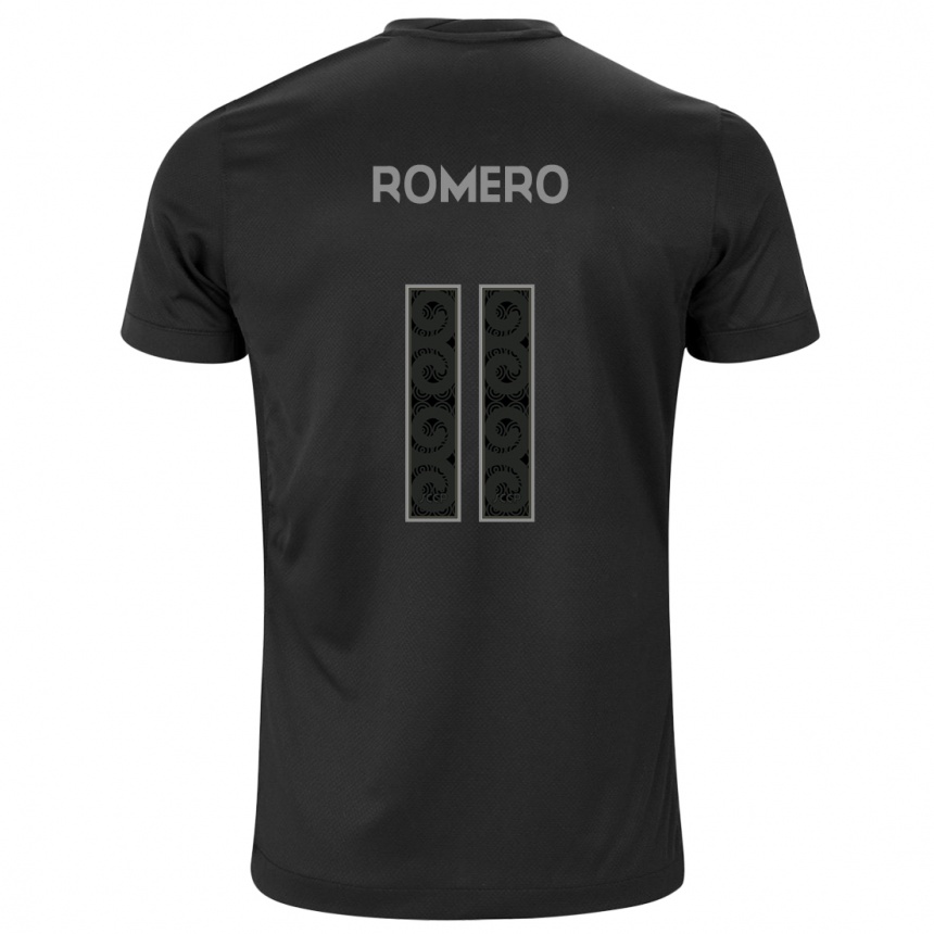 Homme Football Maillot Angel Romero #11 Noir Tenues Extérieur 2024/25