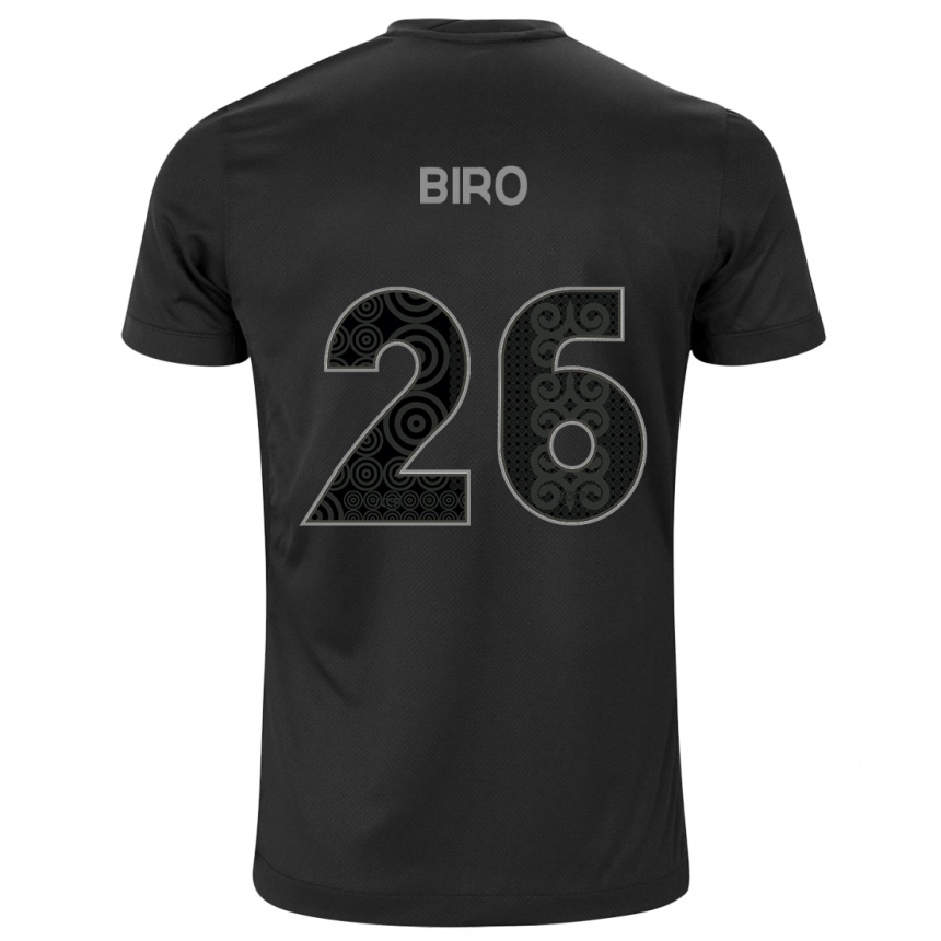 Homme Football Maillot Biro #26 Noir Tenues Extérieur 2024/25