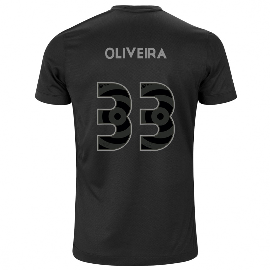 Homme Football Maillot Ruan Oliveira #33 Noir Tenues Extérieur 2024/25