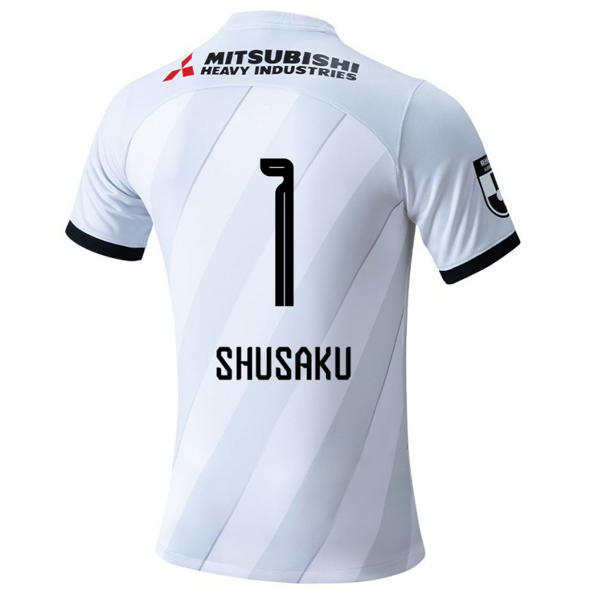 Homme Football Maillot Shusaku Nishikawa #1 Blanc Gris Tenues Extérieur 2024/25