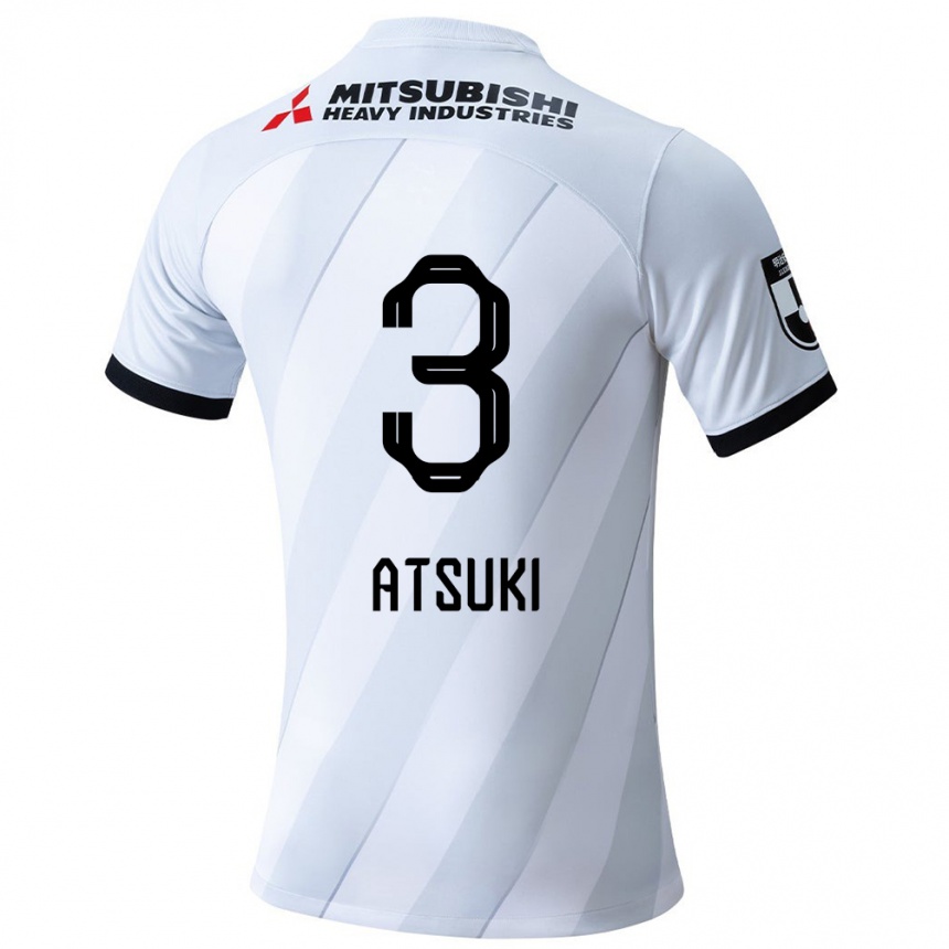 Homme Football Maillot Atsuki Ito #3 Blanc Gris Tenues Extérieur 2024/25