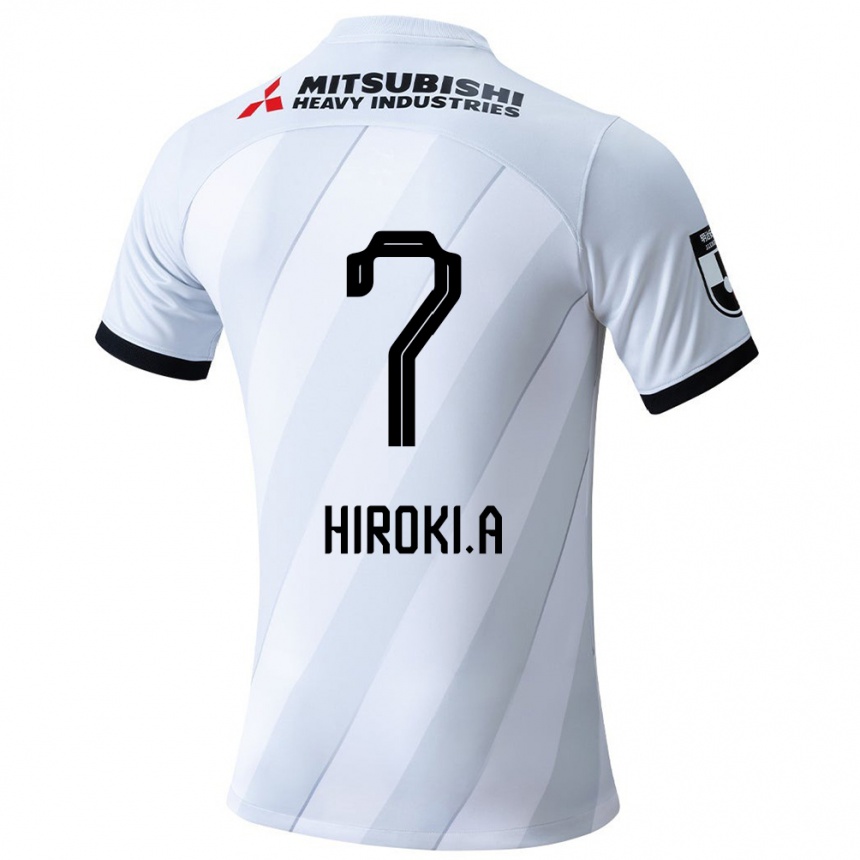 Homme Football Maillot Hiroki Abe #7 Blanc Gris Tenues Extérieur 2024/25