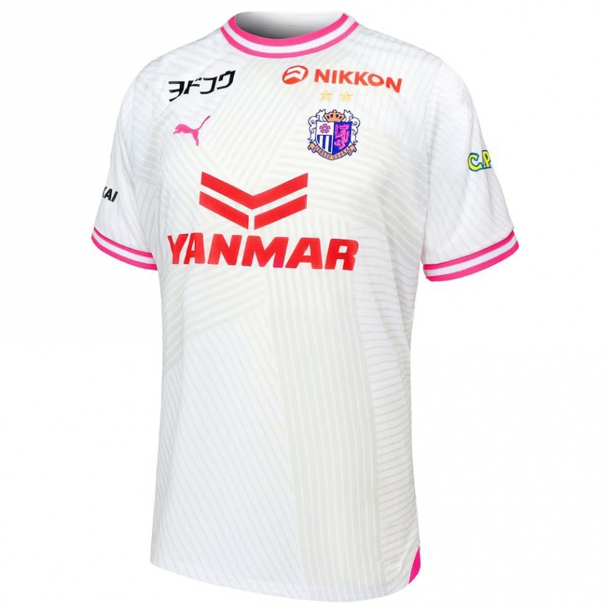 Homme Football Maillot Hiroaki Okuno #25 Blanc Rose Tenues Extérieur 2024/25