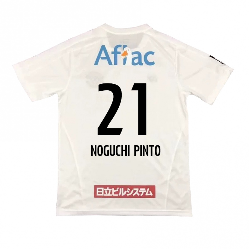 Homme Football Maillot Amato Noguchi Pinto #21 Blanc Noir Tenues Extérieur 2024/25