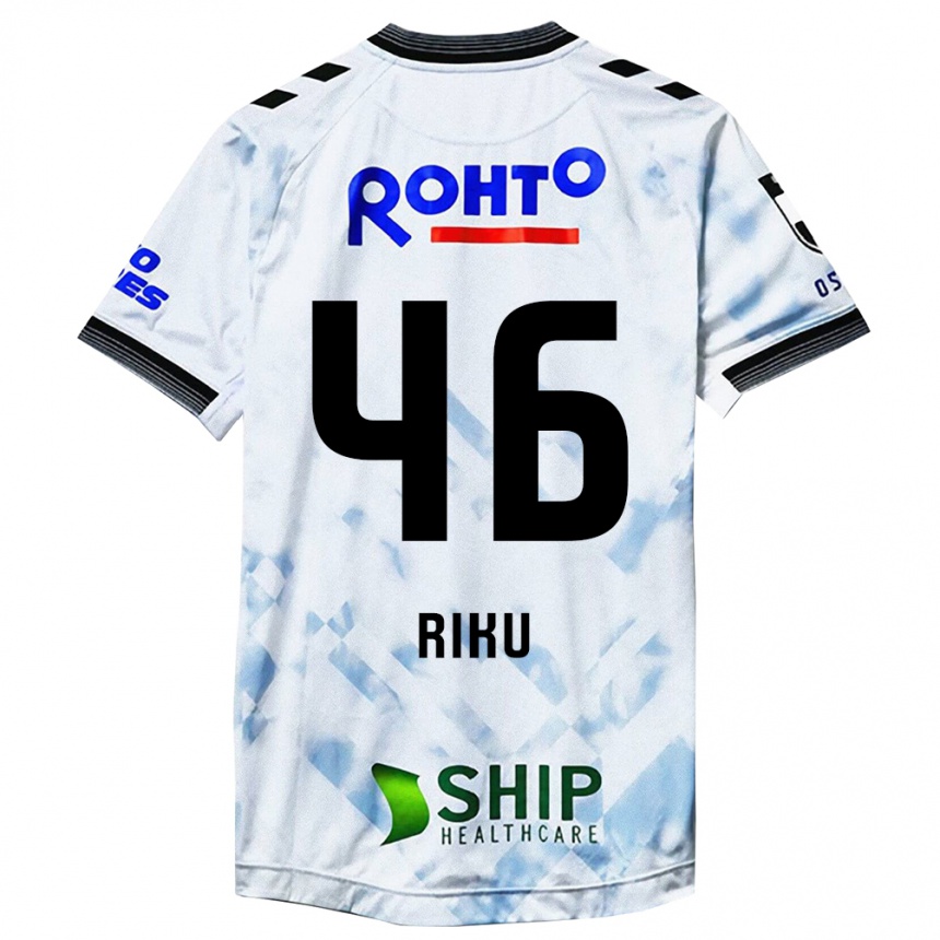 Homme Football Maillot Riku Matsuda #46 Blanc Noir Tenues Extérieur 2024/25