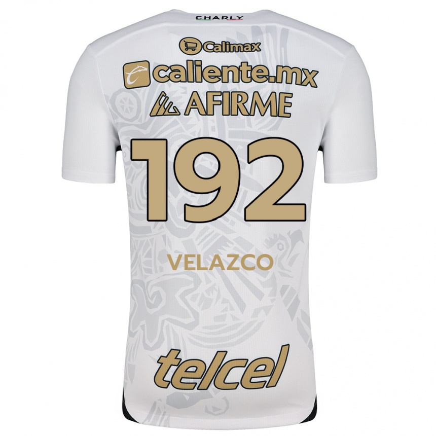 Homme Football Maillot Emiliano Velazco #192 Blanc Noir Tenues Extérieur 2024/25