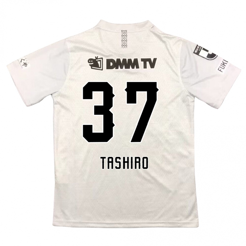 Homme Football Maillot Masaya Tashiro #37 Gris Noir Tenues Extérieur 2024/25