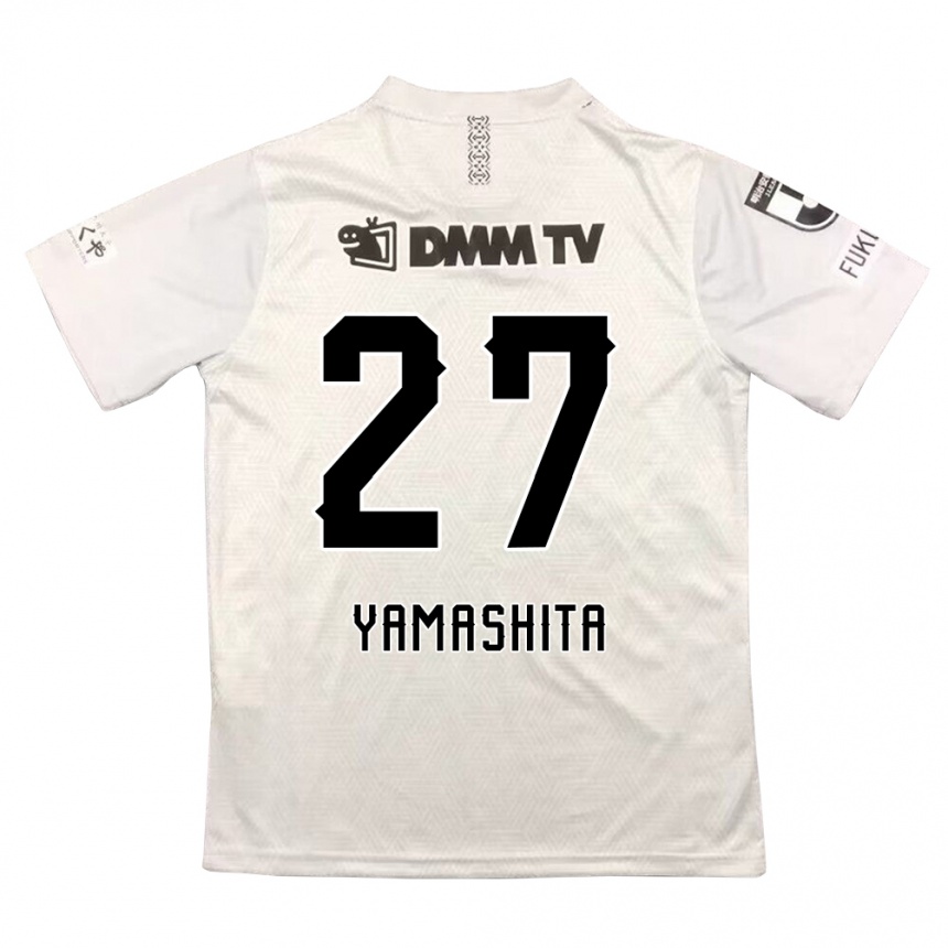 Homme Football Maillot Sotaro Yamashita #27 Gris Noir Tenues Extérieur 2024/25