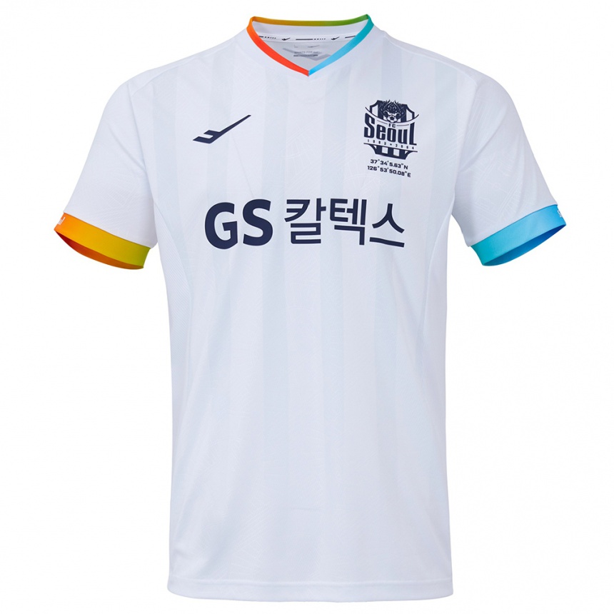 Homme Football Maillot Hyeon-Seung Lee #77 Blanc Bleu Tenues Extérieur 2024/25