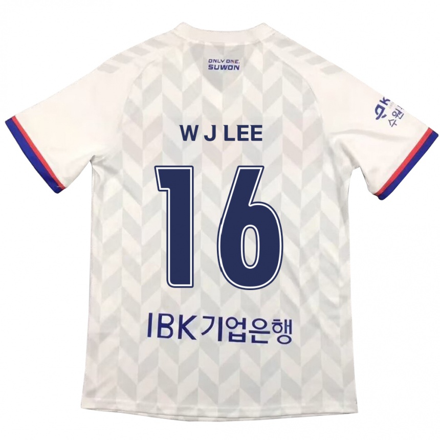 Homme Football Maillot Jae-Won Lee #16 Blanc Bleu Tenues Extérieur 2024/25