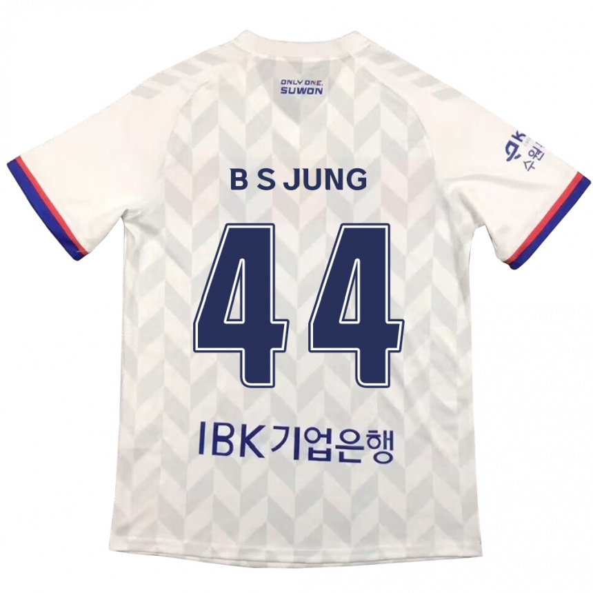 Homme Football Maillot Seung-Bae Jung #44 Blanc Bleu Tenues Extérieur 2024/25