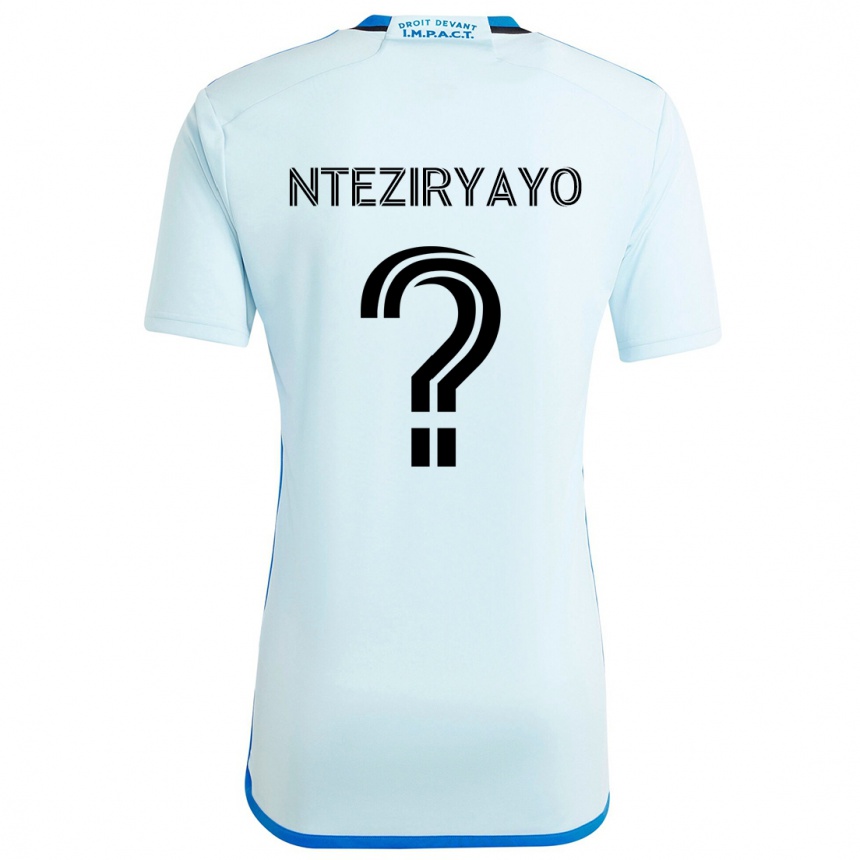 Homme Football Maillot Josh Nteziryayo #0 Glace Bleue Tenues Extérieur 2024/25