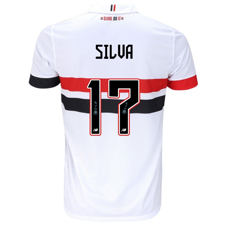 Femme Football Maillot André Silva #17 Blanc Rouge Noir Tenues Domicile 2024/25