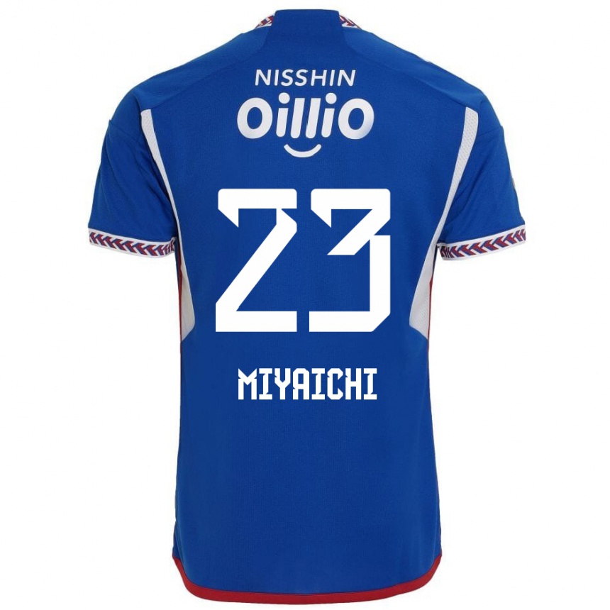 Femme Football Maillot Ryo Miyaichi #23 Bleu Blanc Rouge Tenues Domicile 2024/25