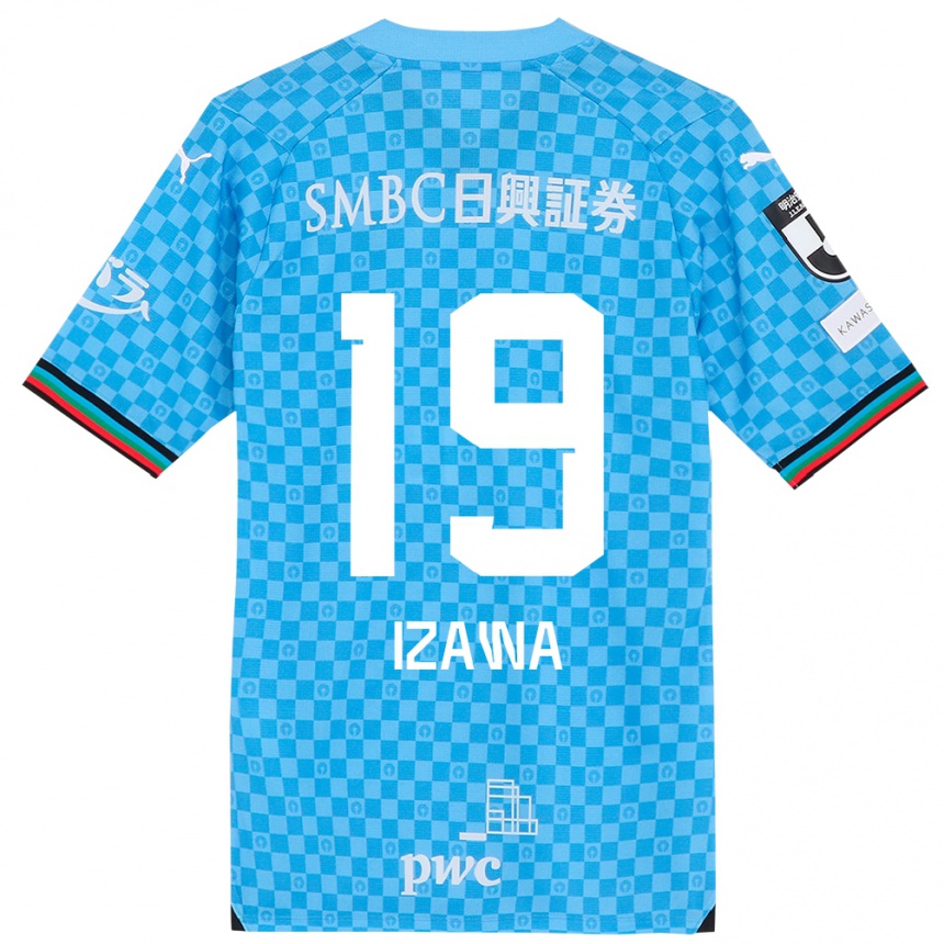 Femme Football Maillot Haruki Izawa #19 Bleu Azur Tenues Domicile 2024/25