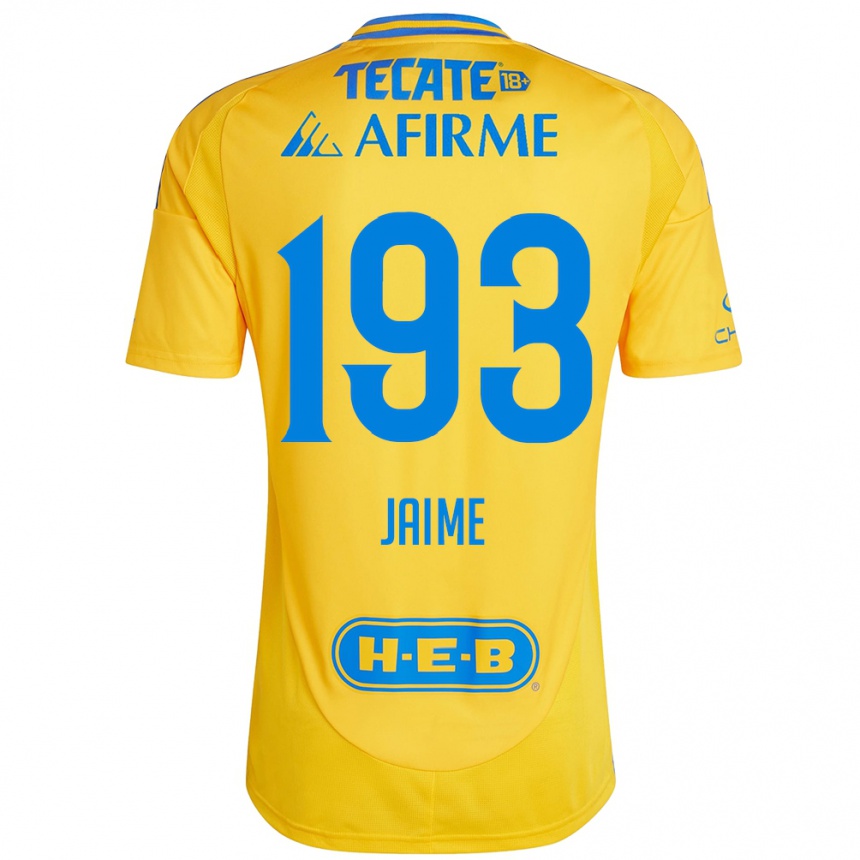 Femme Football Maillot Kenneth Jaime #193 Or Jaune Tenues Domicile 2024/25